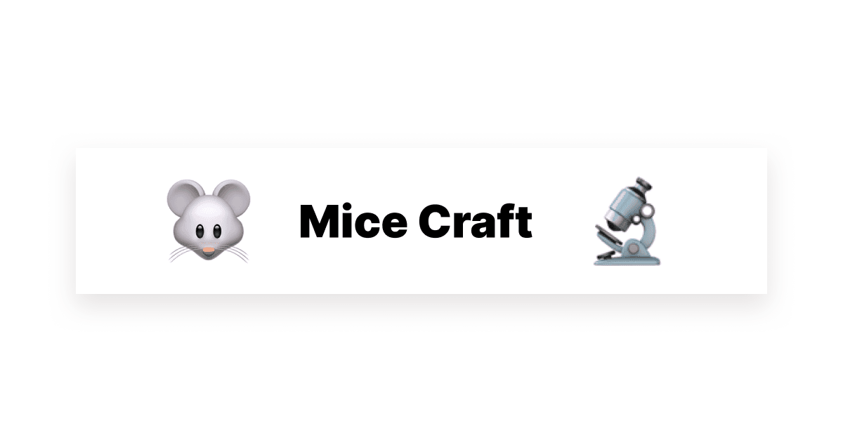 Introducing Micecraft: Revolutionizing Animal Data Utilization